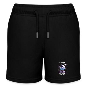 AFK? Mama loggt nie aus | Gamer-Mama, Eltern - Kinder Organic Joggingshorts Mini Bolter von Stanley/Stella - Schwarz - Vorne
