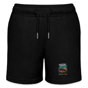 Légendes quotidiennes Varsovie Tram Design - Short de jogging enfant bio Stanley/Stella - noir - Devant