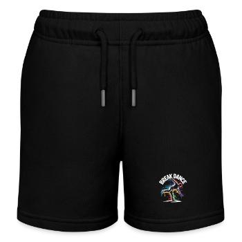 Streetdance Beat – Urban DJ Musik Design - Kinder Organic Joggingshorts Mini Bolter von Stanley/Stella - Schwarz - Vorne