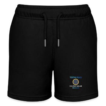 Totalité de l’éclipse solaire de 2026 - Short de jogging enfant bio Stanley/Stella - noir - Devant