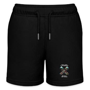 Game Over ist endgültig | Ozeanschutz, Korallen - Kinder Organic Joggingshorts Mini Bolter von Stanley/Stella - Schwarz - Vorne