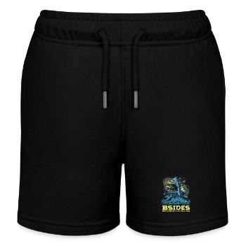 Shark Beat BSIDES Perth 2025 - Kinder Organic Joggingshorts Mini Bolter von Stanley/Stella - Schwarz - Vorne