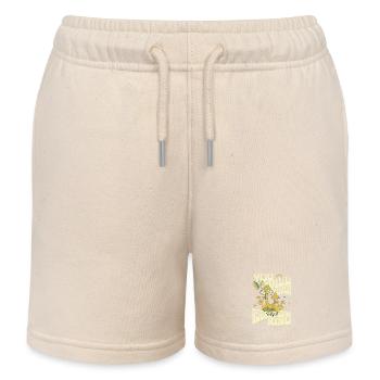 PilzTraum Sei freundlich - Kinder Organic Joggingshorts Mini Bolter von Stanley/Stella - Natur - Vorne