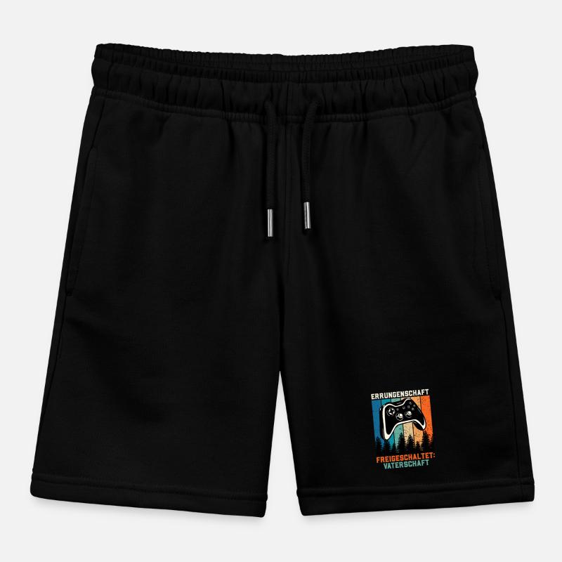 Bald Papa ERRUNGENSCHAFT FREIGESCHALTET Retro Kinder Organic Joggingshorts Mini Bolter von Stanley/Stella