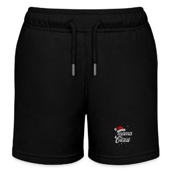 Mama Claus Design - Cadeau de Noël pour maman - Short de jogging enfant bio Stanley/Stella - noir - Devant