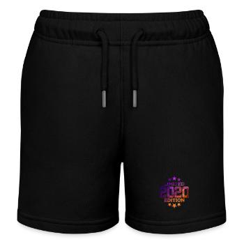ÉDITION LIMITÉE 6E ANNIVERSAIRE 2020 - Short de jogging enfant bio Stanley/Stella - noir - Devant