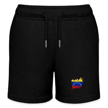 Flag of Venezuela, torn style - Kids Organic Sweat Shorts by Stanley/Stella - black - Front