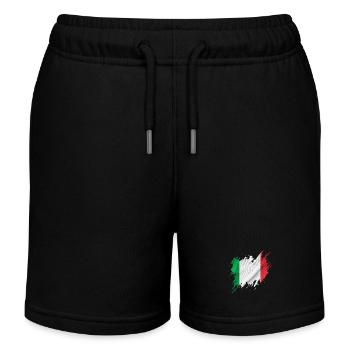 Flag of Italy, torn style - Kids Organic Sweat Shorts by Stanley/Stella - black - Front