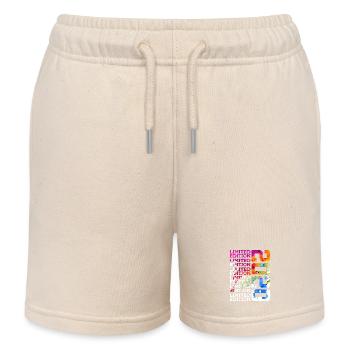 LIMITED EDITION 2020 6 YEARS 6TH BIRTHDAY - Kids Organic Sweat Shorts by Stanley/Stella - soft Ecru - Front