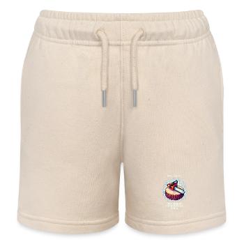 Realworld DLC: Chainsaw Upgrade | Forest - Kids Organic Sweat Shorts by Stanley/Stella - soft Ecru - Front