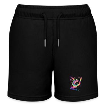 Turner Boden Kunstturnen - Kinder Organic Joggingshorts Mini Bolter von Stanley/Stella - Schwarz - Vorne