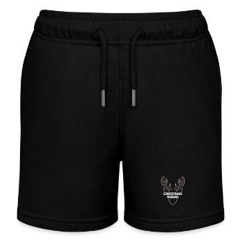 Neon Hirsch Geweih Christmas Squad - Kinder Organic Joggingshorts Mini Bolter von Stanley/Stella - Schwarz - Vorne