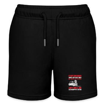 Staplerfahrer Humor Laute Musik Shirt - Kinder Organic Joggingshorts Mini Bolter von Stanley/Stella - Schwarz - Vorne