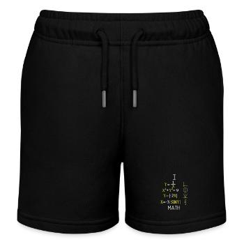 Math Math Math Professeur de mathématiques Mathématicien - Short de jogging enfant bio Stanley/Stella - noir - Devant