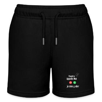 Theatre Appelle Moi Urgence - Short de jogging enfant bio Stanley/Stella - noir - Devant