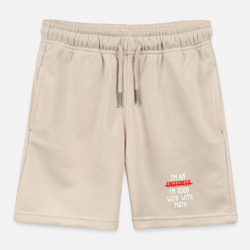 Math Math Math Teacher Mathematician Kids Organic Sweat Shorts by Stanley/Stella