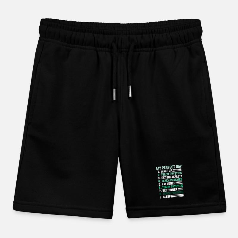 Physics Physicist Physics Student Physics Teacher Kids Organic Sweat Shorts by Stanley/Stella