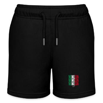 Venise Italie, j’adore Venise - Short de jogging enfant bio Stanley/Stella - noir - Devant