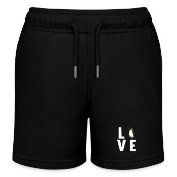 Pingouins Pingouin - Short de jogging enfant bio Stanley/Stella - noir - Devant