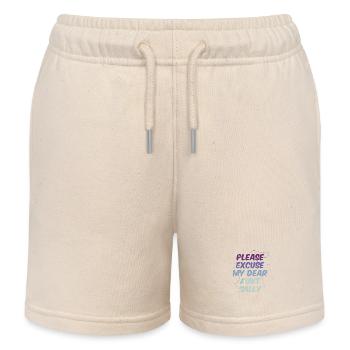 Mathe Nerd Studenten Uni Professor Mathematik - Kinder Organic Joggingshorts Mini Bolter von Stanley/Stella - Natur - Vorne