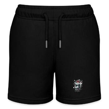Pferd Weihnachten Lustig - Kinder Organic Joggingshorts Mini Bolter von Stanley/Stella - Schwarz - Vorne