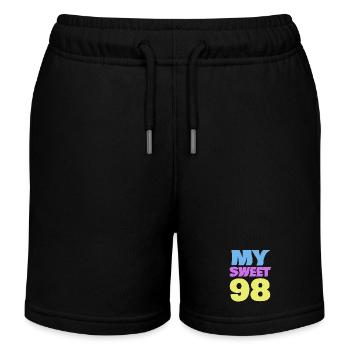 98 - Kinder Organic Joggingshorts Mini Bolter von Stanley/Stella - Schwarz - Vorne