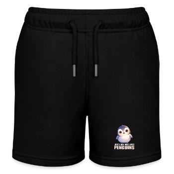 Pingouins Pingouin - Short de jogging enfant bio Stanley/Stella - noir - Devant