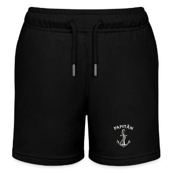 Ancre PAPITÄN / Mer Baltique, Mer du Nord - Short de jogging enfant bio Stanley/Stella - noir - Devant