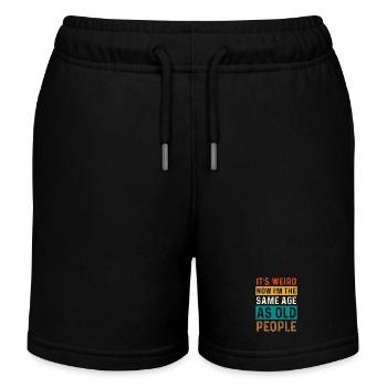 Jetzt bin ich so alt wie alte Leute - Kinder Organic Joggingshorts Mini Bolter von Stanley/Stella - Schwarz - Vorne