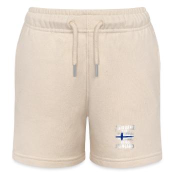 Finland - Kids Organic Sweat Shorts by Stanley/Stella - soft Ecru - Front