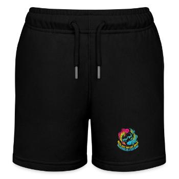 Two Lost Souls – Koi Fish Retro - Kids Organic Sweat Shorts by Stanley/Stella - black - Front