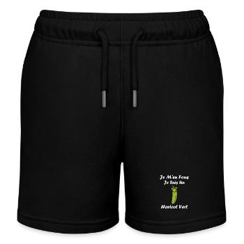 haricot vert - Short de jogging enfant bio Stanley/Stella - noir - Devant