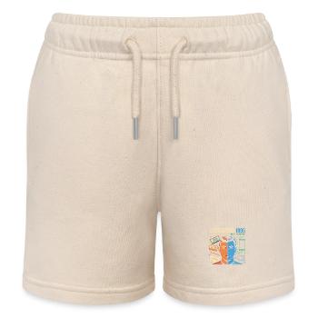 Generation 1995: Analog trifft Digital - Kinder Organic Joggingshorts Mini Bolter von Stanley/Stella - Natur - Vorne