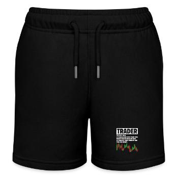 Trading Boursier Crypto Trader Boursier - Short de jogging enfant bio Stanley/Stella - noir - Devant