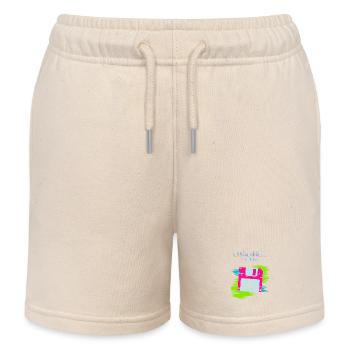 Floppy Nostalgia 2000 - Kids Organic Sweat Shorts by Stanley/Stella - soft Ecru - Front