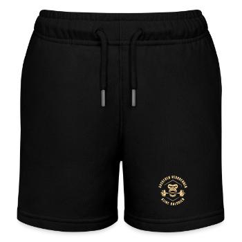Kraftsport AUSREDEN VERBRENNEN KEINE KALORIEN - Kinder Organic Joggingshorts Mini Bolter von Stanley/Stella - Schwarz - Vorne