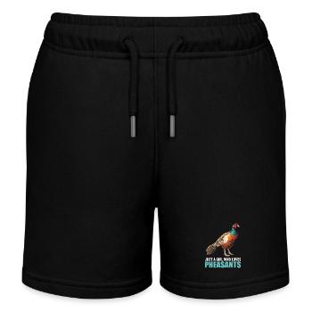 Faisans Faisan - Short de jogging enfant bio Stanley/Stella - noir - Devant