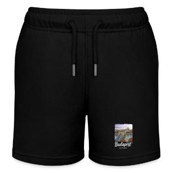 Budapest Hungary - Kids Organic Sweat Shorts by Stanley/Stella - black - Front