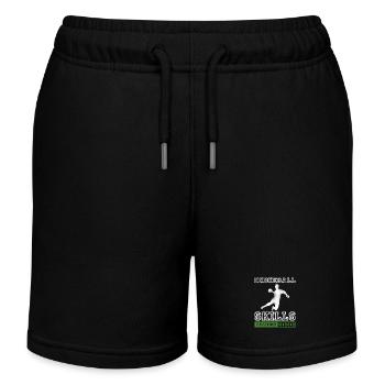 Dodgeball Skills Laden - Kinder Organic Joggingshorts Mini Bolter von Stanley/Stella - Schwarz - Vorne
