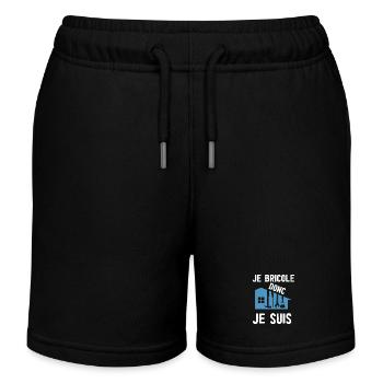 Je Bricole Donc Je Suis - Short de jogging enfant bio Stanley/Stella - noir - Devant