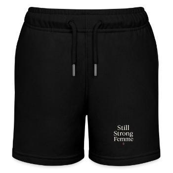 Eleganter Femininer Lebensstil, Sanfte - Kinder Organic Joggingshorts Mini Bolter von Stanley/Stella - Schwarz - Vorne