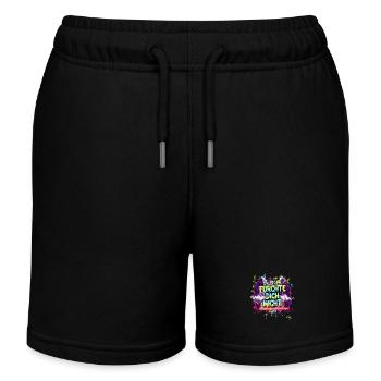 FÜRCHTE DICH NICHT Bibel Vers Streetart Graffiti - Kinder Organic Joggingshorts Mini Bolter von Stanley/Stella - Schwarz - Vorne