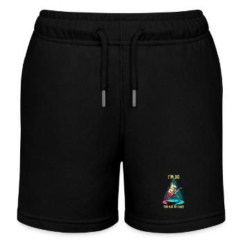 30. Geburtstag Einhorn Pupsen Glitzer Lustig - Kinder Organic Joggingshorts Mini Bolter von Stanley/Stella - Schwarz - Vorne