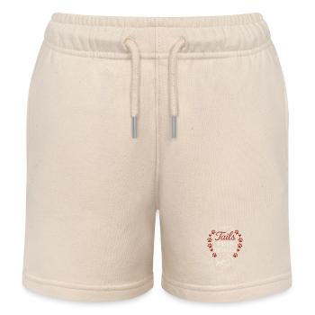 Adoption Day Pet Rescue Shelter - Kids Organic Sweat Shorts by Stanley/Stella - soft Ecru - Front