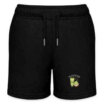 Je porte le costume Sushi Wasabi – assorti à Su - Short de jogging enfant bio Stanley/Stella - noir - Devant