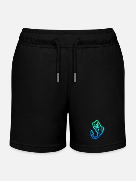 Pêche Pêcheurs Enfants Garçons Hommes Pêcheurs - Short de jogging enfant bio Stanley/Stella - noir