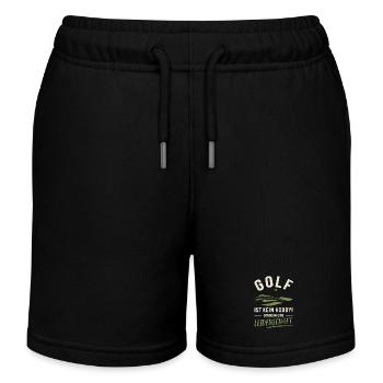 Golf | Not a hobby but a passion - Kids Organic Sweat Shorts by Stanley/Stella - black - Front