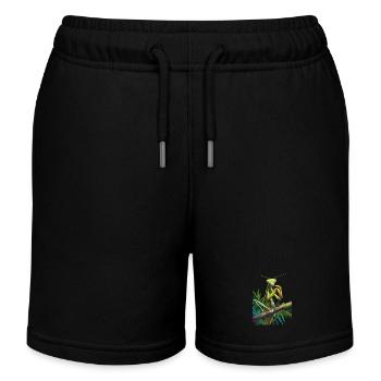 Praying mantises Praying mantis - Kids Organic Sweat Shorts by Stanley/Stella - black - Front