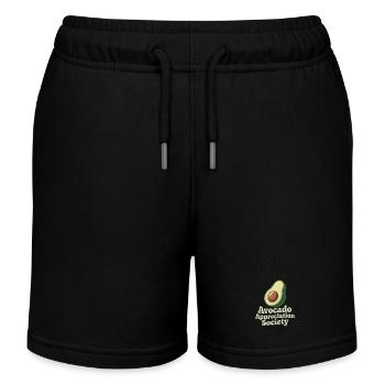 Avocado Appreciation Society - Kids Organic Sweat Shorts by Stanley/Stella - black - Front