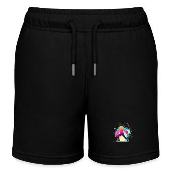 Basketball player, basketball, basketball player - Kids Organic Sweat Shorts by Stanley/Stella - black - Front